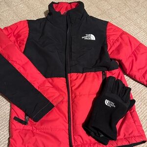 Boys North Face Denali M w free matching gloves!